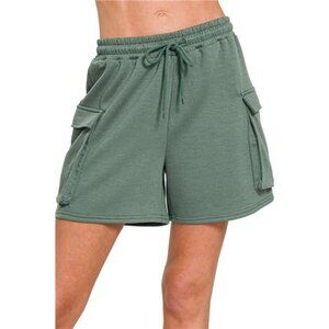 Zenana Scuba Thigh‎ Pocket Shorts